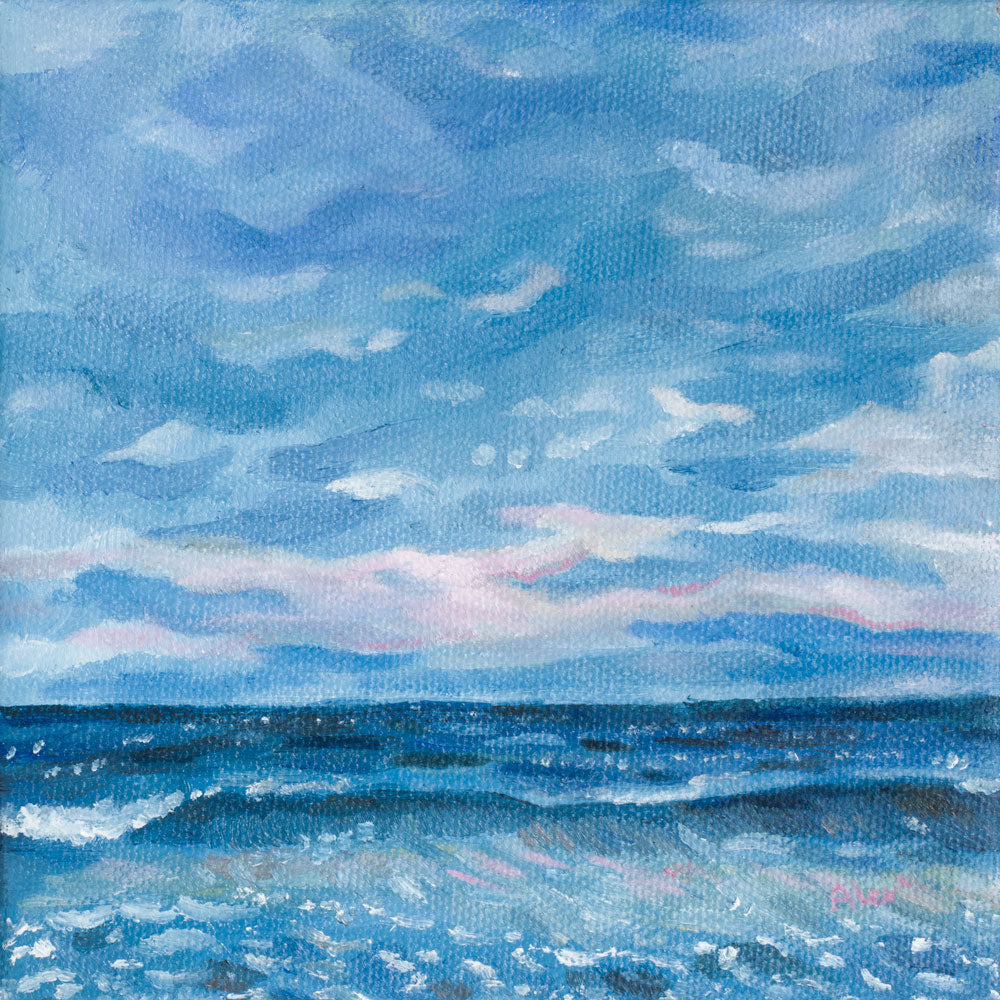 Pink Sunset Over Narragansett