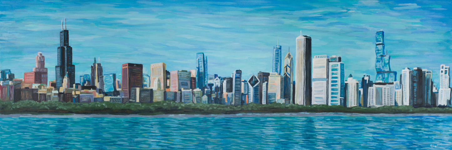 Windy City Skyline (Print)
