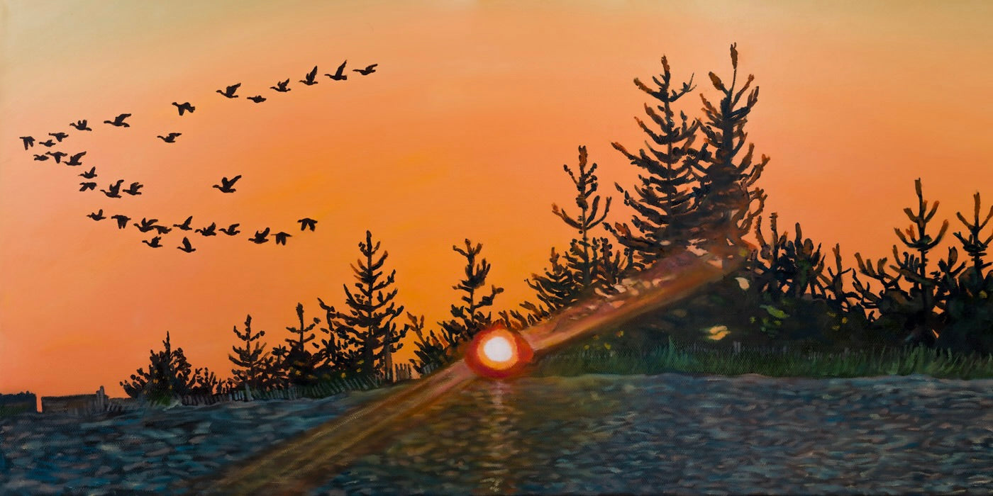 East Beach Sunset, (print, small)